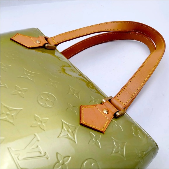 LOUIS VUITTON LV Hand Bag Houston Metalic Vernis Green - Picture 4 of 11